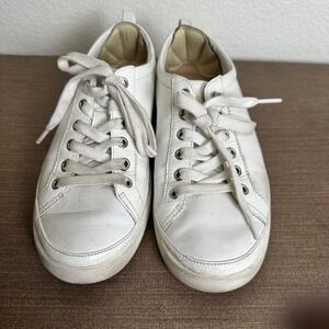 Vionic White‎ Leather Sneakers Casual Comfort Walking Shoes Womens Size 9